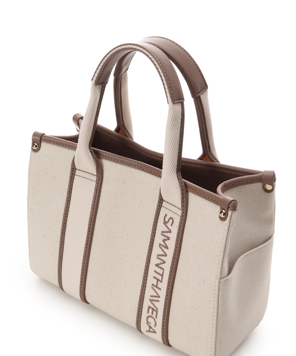 新色ロゴテープキャンバスハンドバッグ（小）