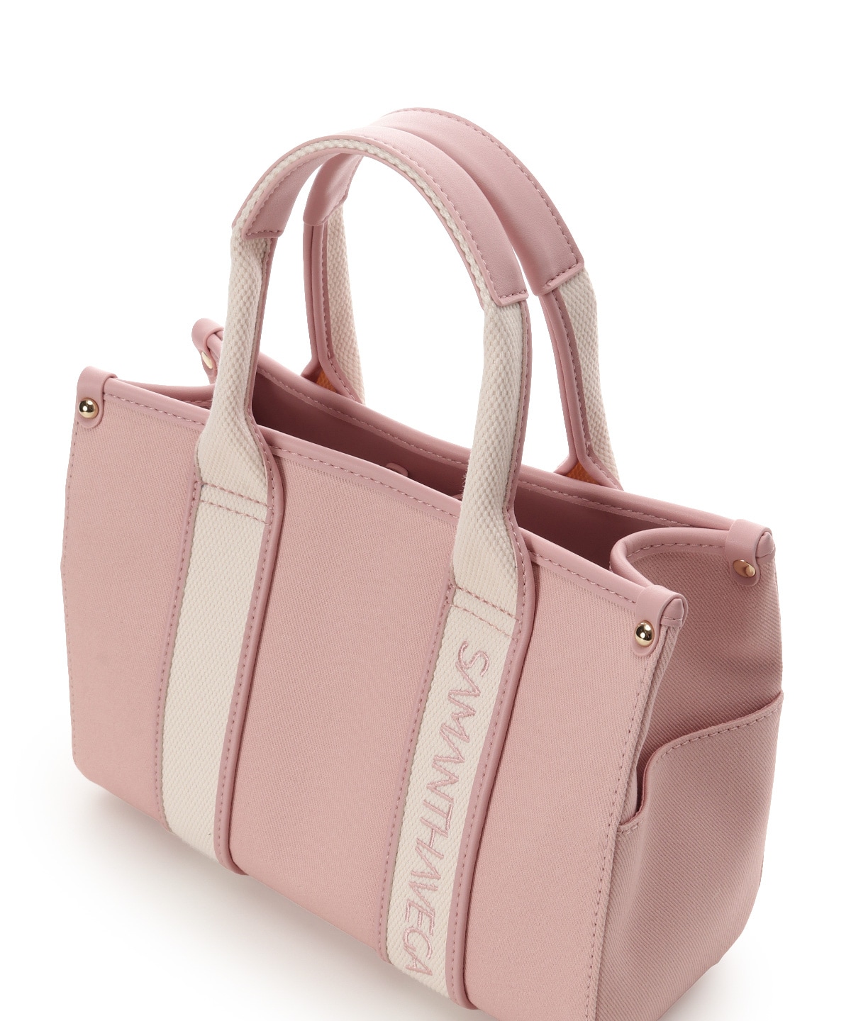 新色ロゴテープキャンバスハンドバッグ（小）