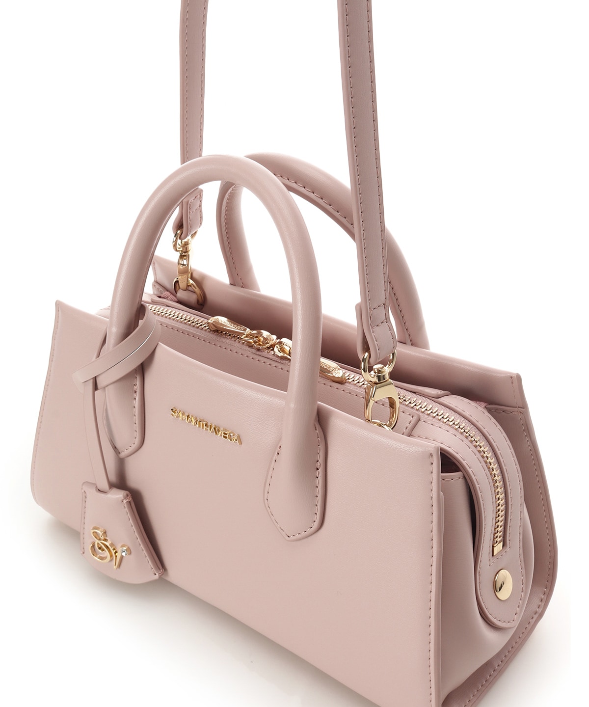 ロゴ金具ショルダーバッグ