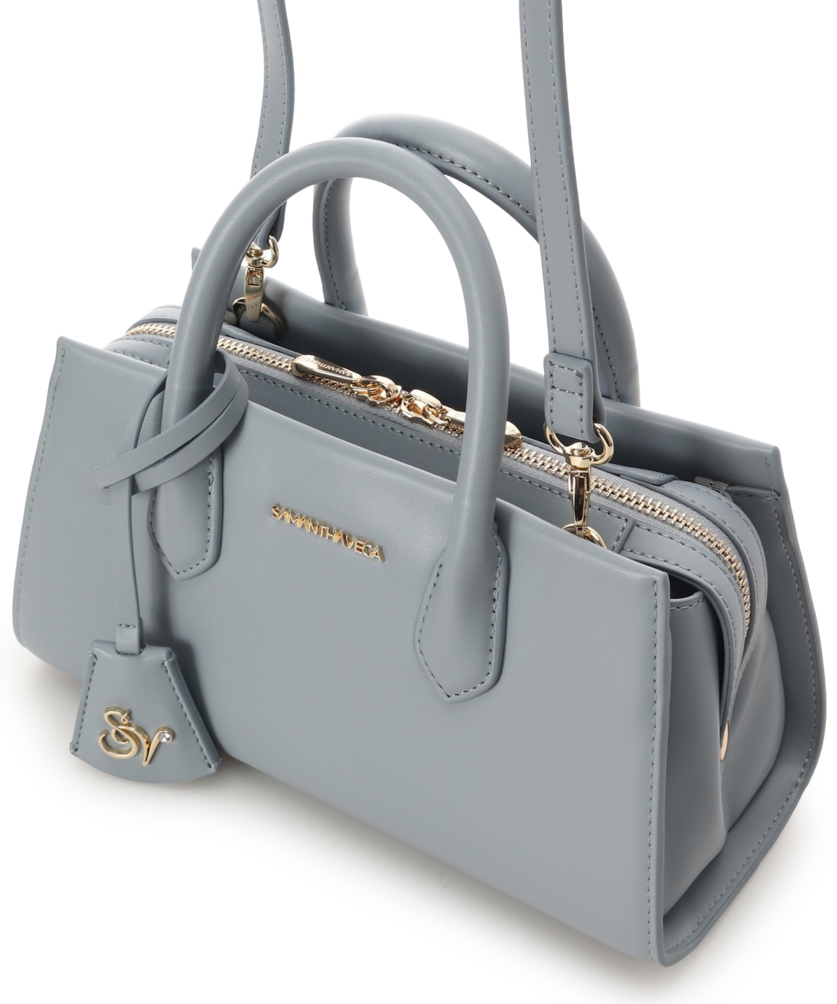 ロゴ金具ショルダーバッグ