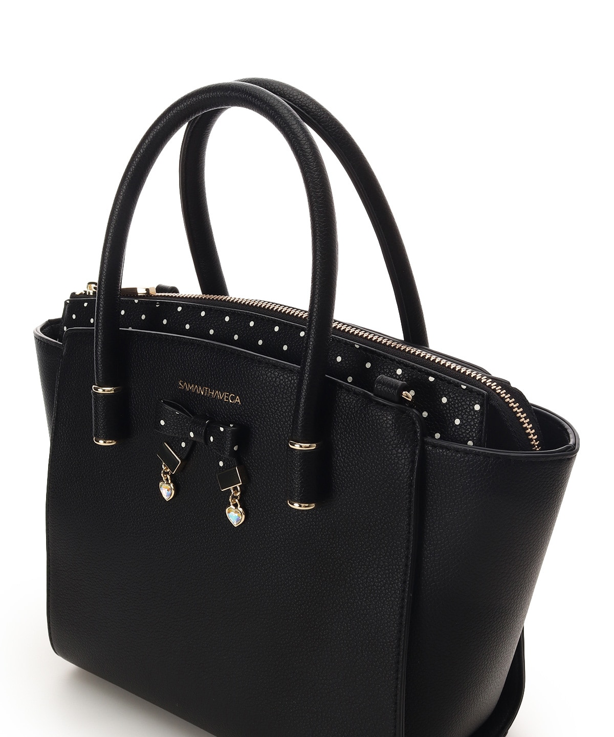 ハートドットハンドバッグ