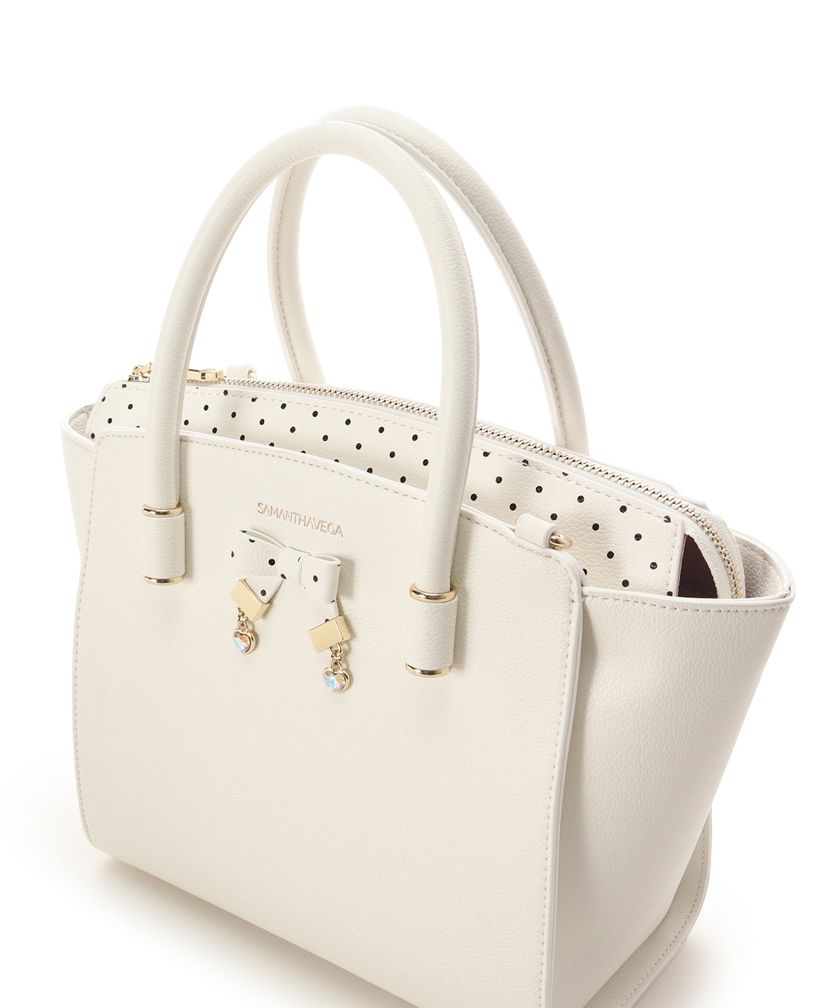 ハートドットハンドバッグ