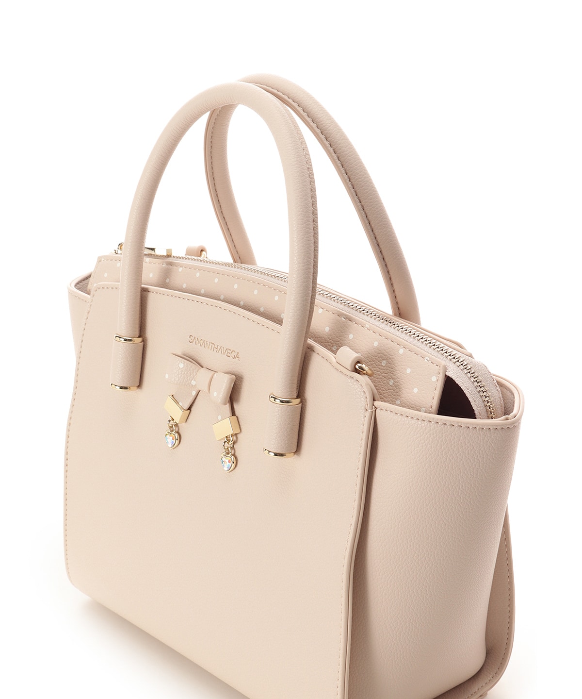 ハートドットハンドバッグ