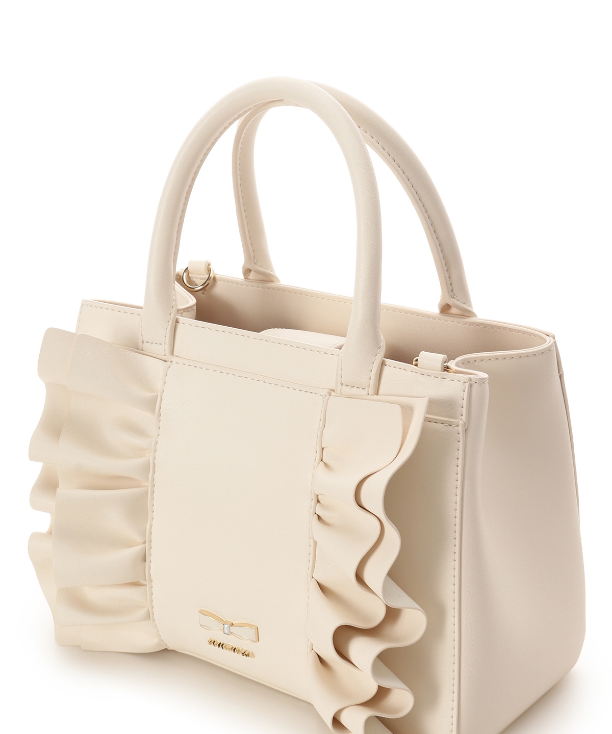 フリルリボンハンドバッグ