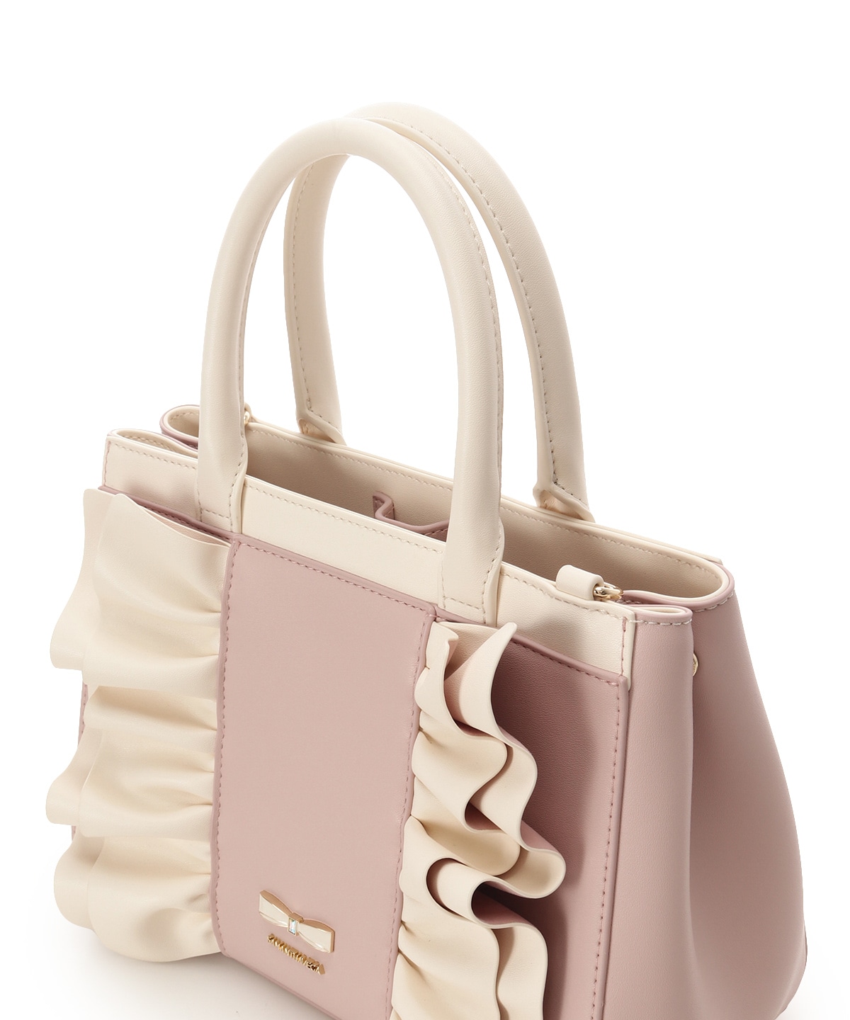 フリルリボンハンドバッグ