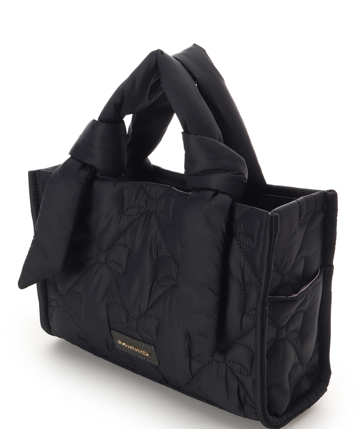 リボンキルティングハンドバッグ