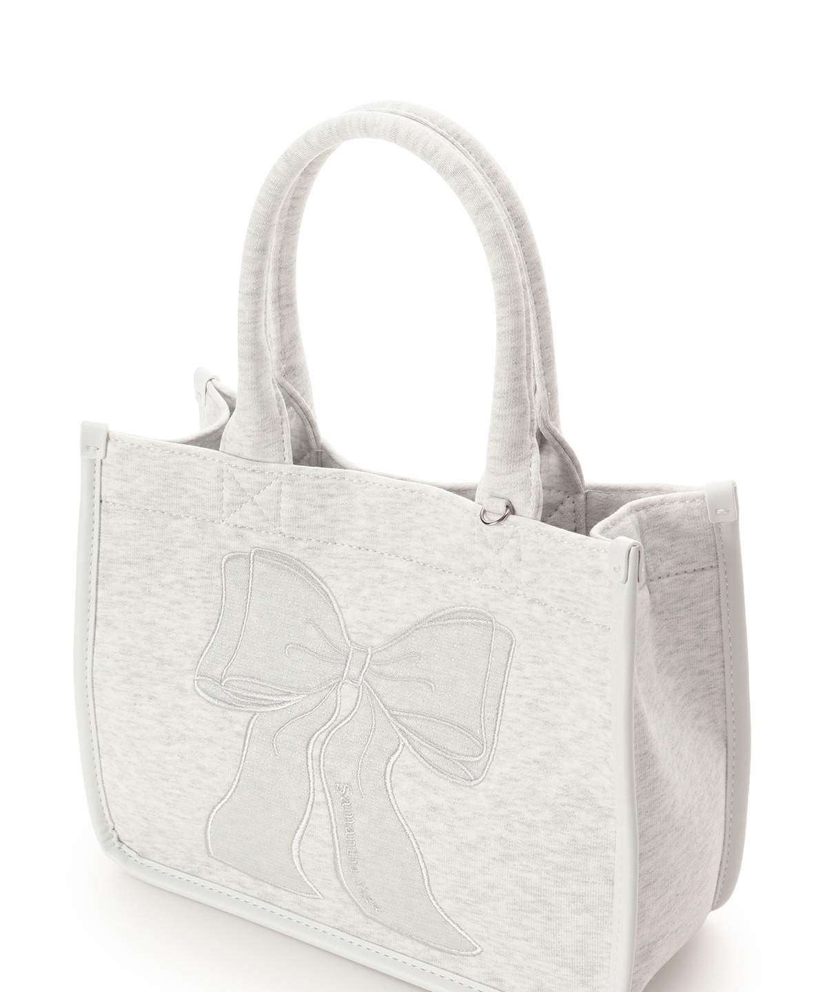 リボン刺繍ハンドバッグ