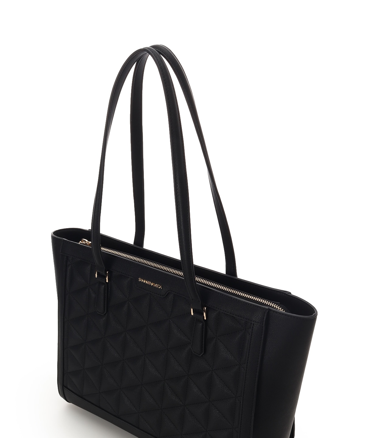 キルティングフェイクレザートートバッグ