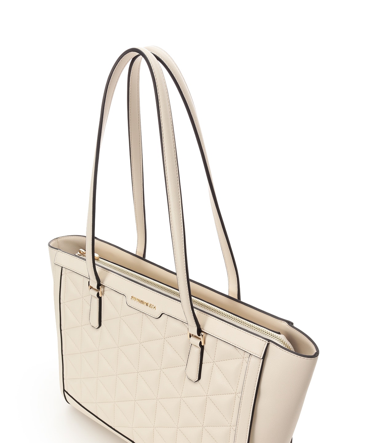 キルティングフェイクレザートートバッグ