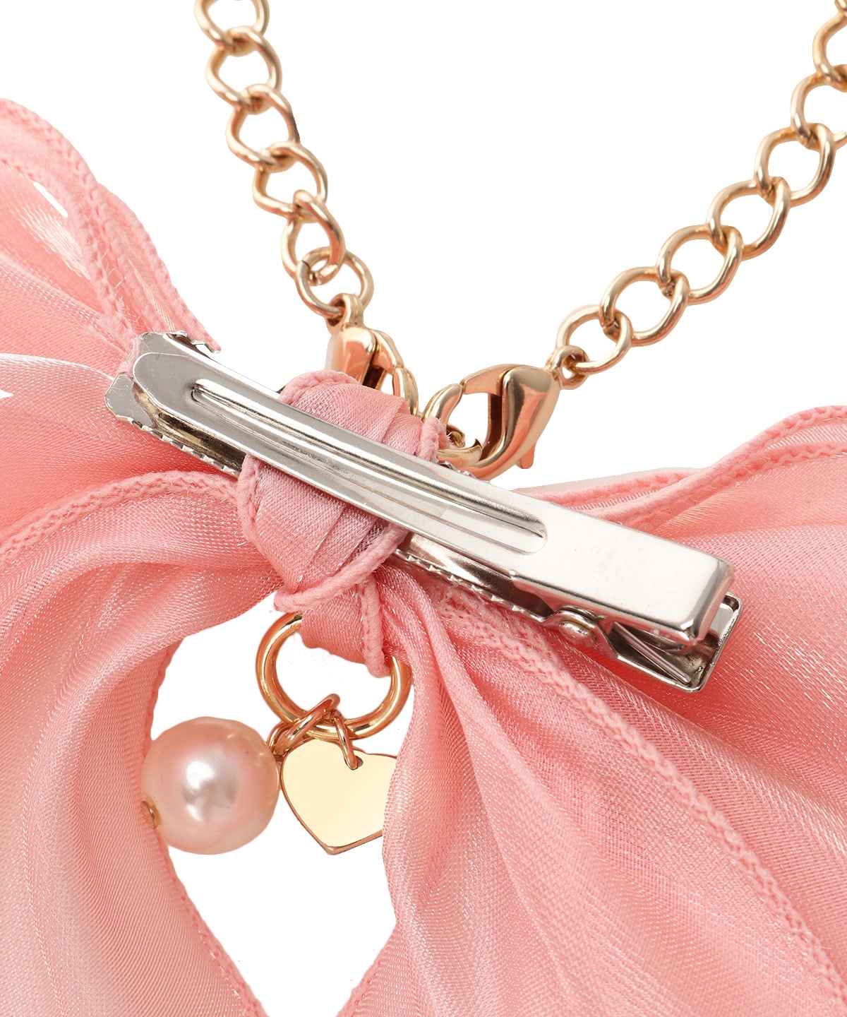 2wayオーガンジーリボンバッグチャーム