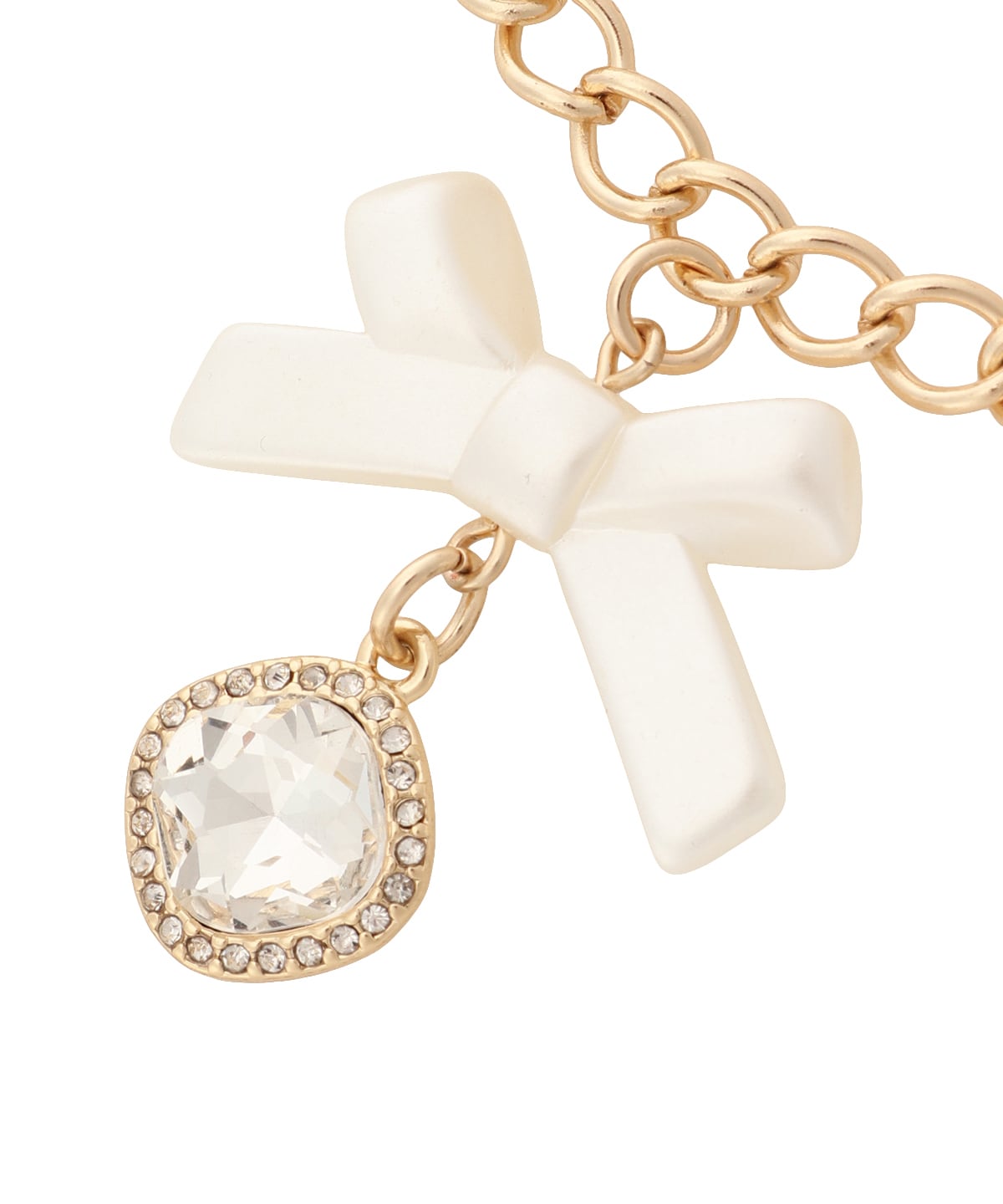 クリアリボンバッグチャーム