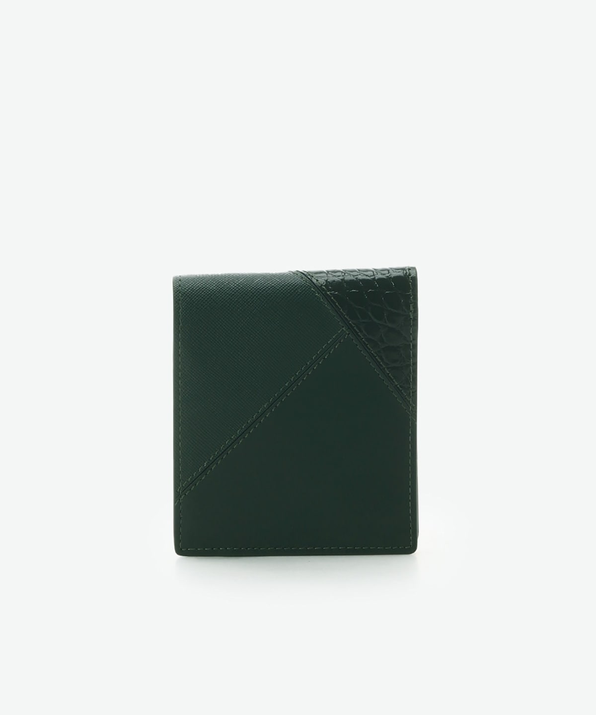 レザー型押しミックス 折財布