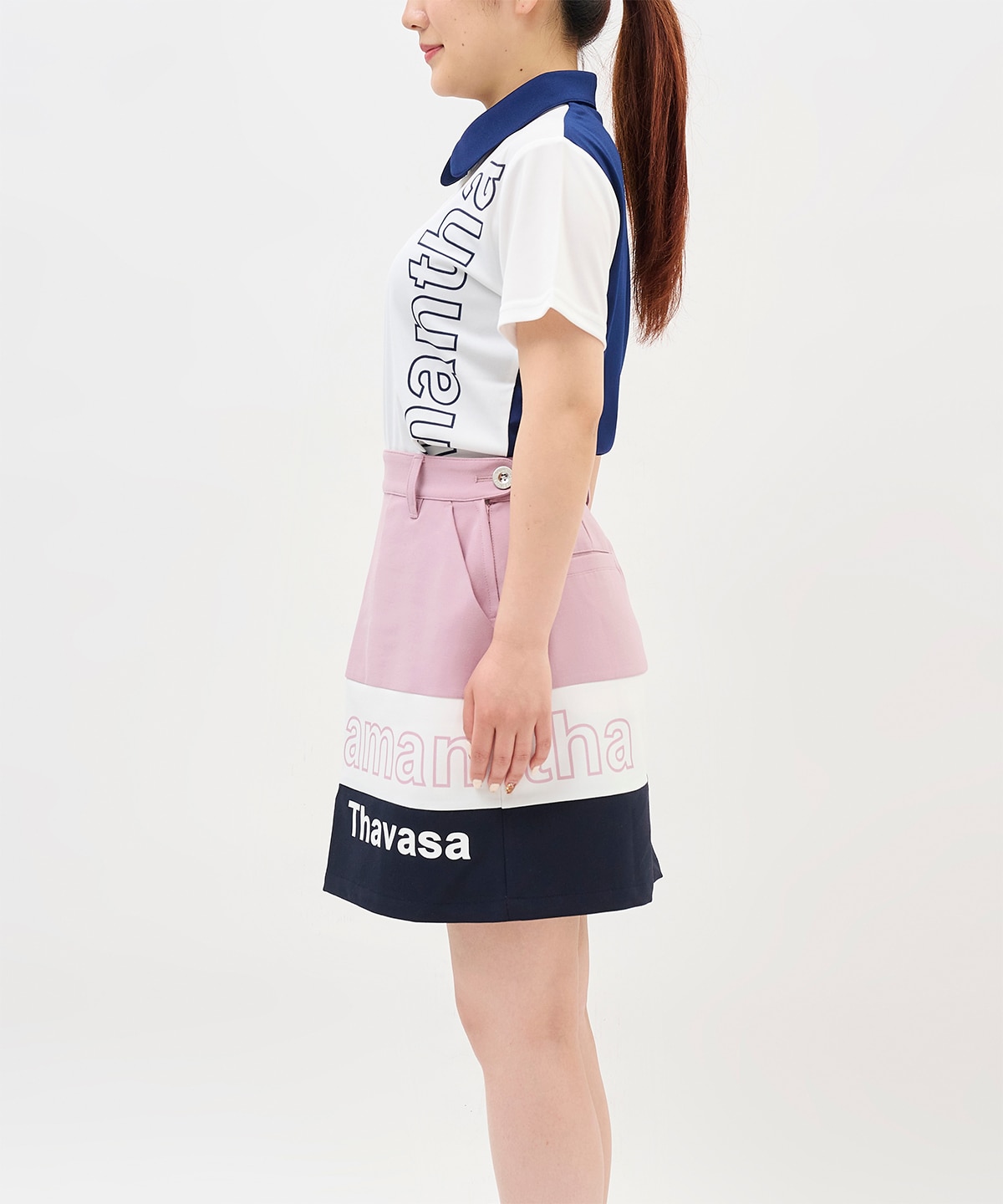 トリコロールロゴスカート