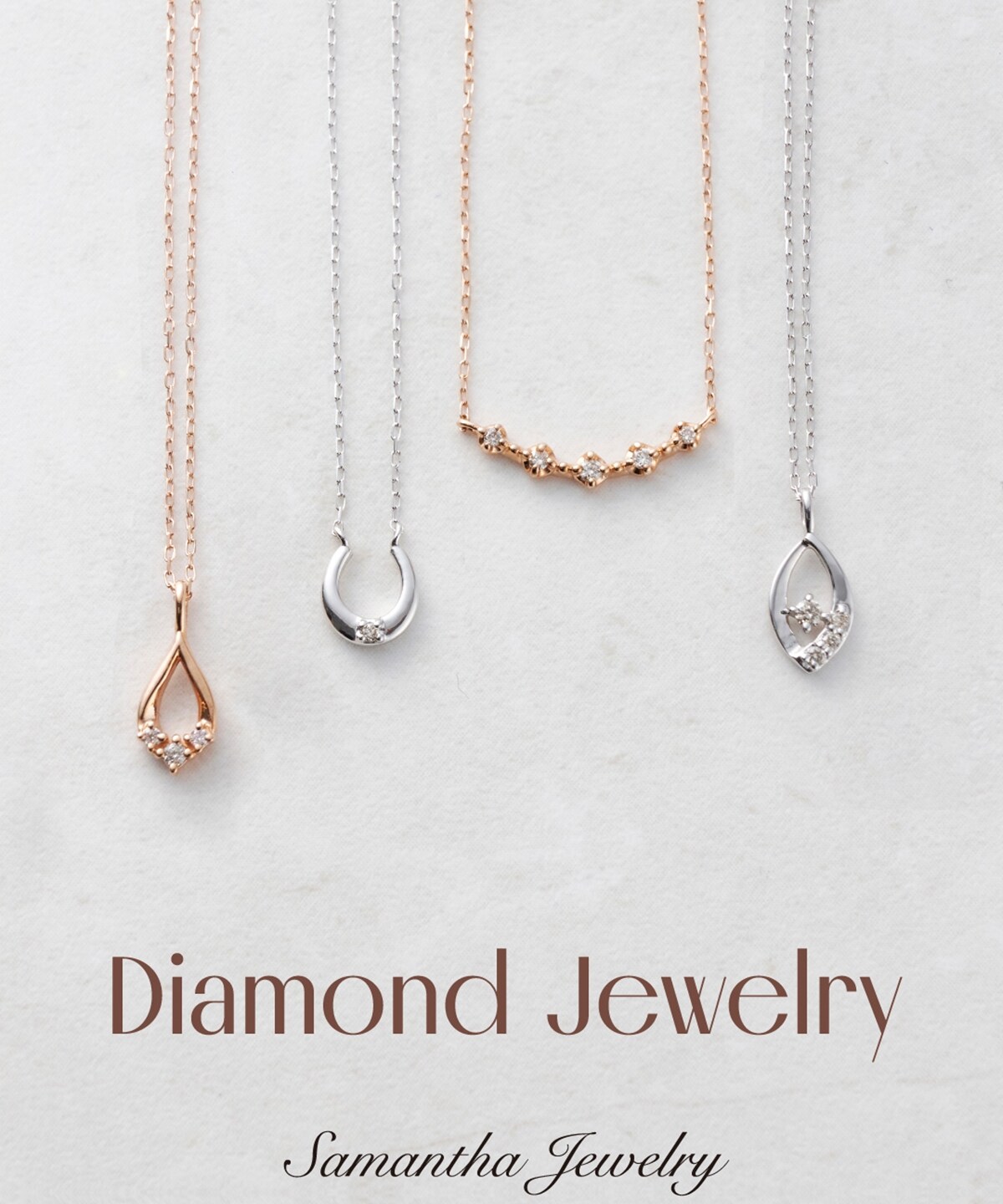 Samantha tiaraドロップネックレス