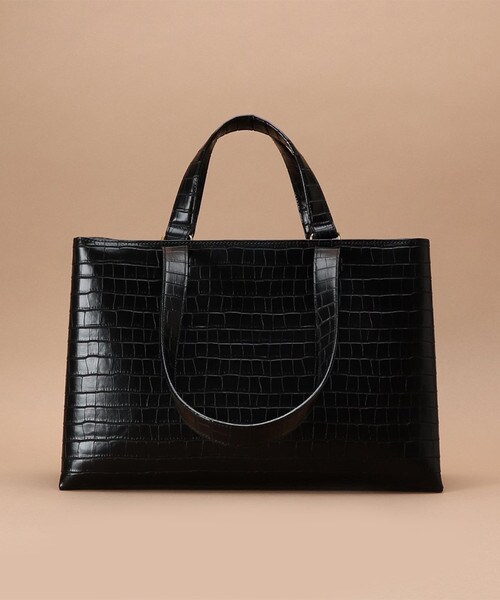 St Chelsea トートバッグ クロコ調 Free ブラック Samantha Thavasaサマンサタバサグループ 公式オンラインショップ