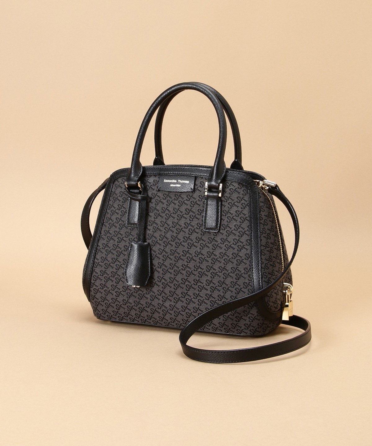 ST Jacquard トラペズミニヨン ボストンバッグ(FREE ブラック