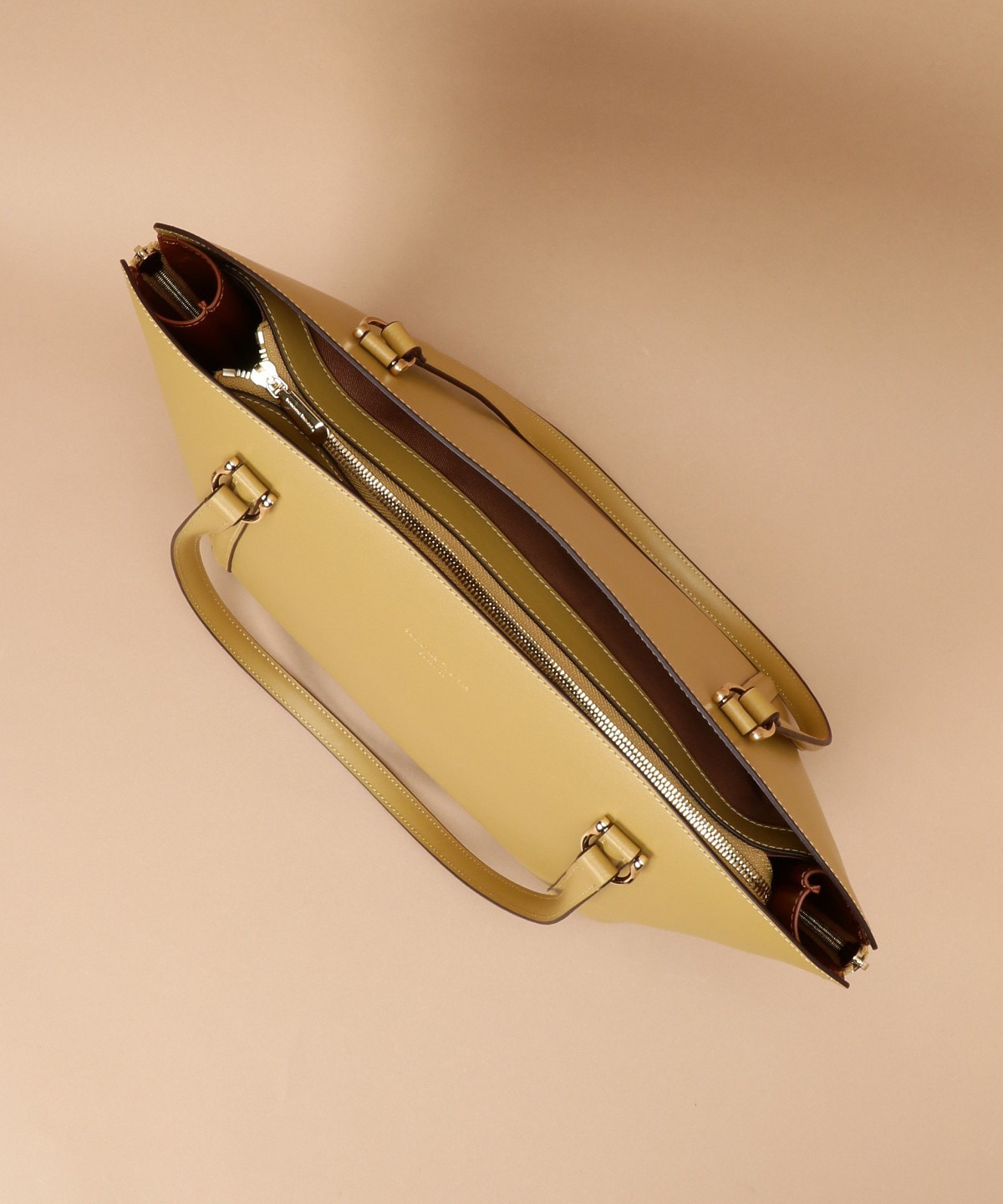 [オンライン&一部店舗限定] バイカラースプリットレザートートバッグ