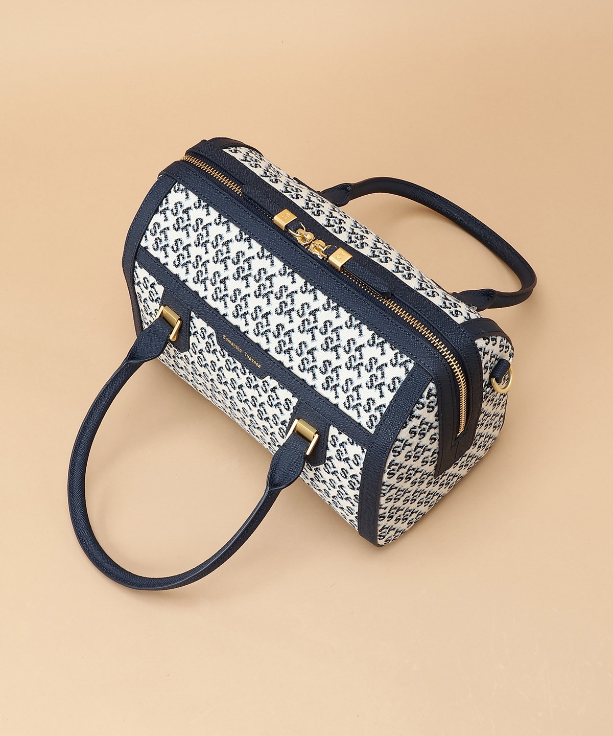 ST Jacquard シルエット ボストンバッグ