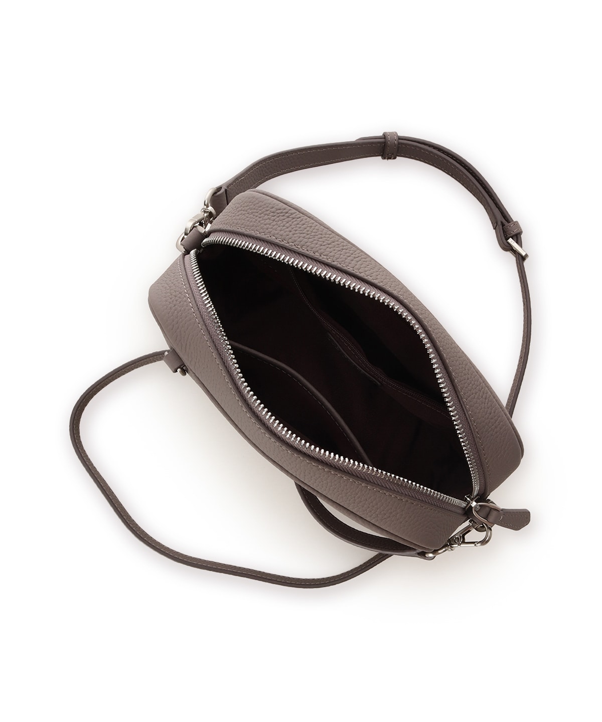 シンプルデザインソフトレザー ショルダーバッグ