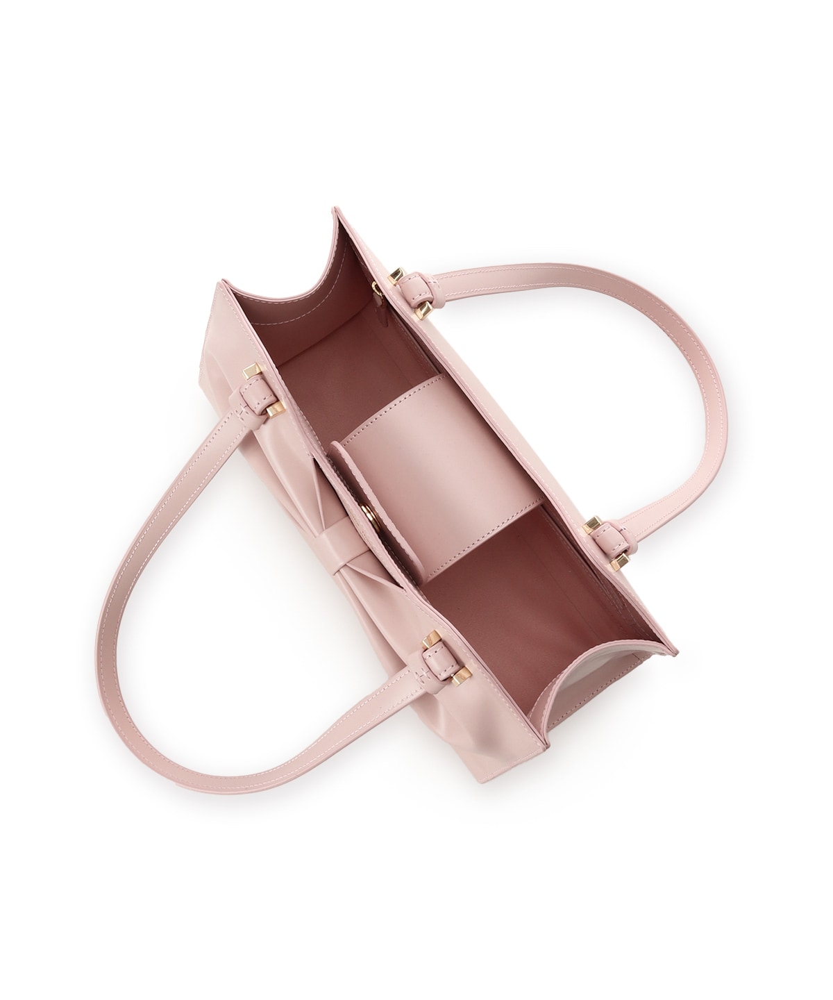 ドレープリボンレザートートバッグ