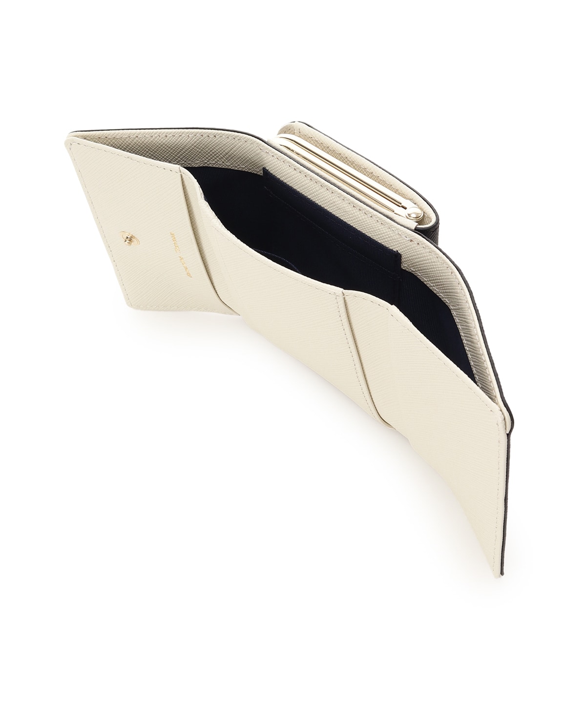 [Newカラー]Pomme d'espoir ポムディスポワール バイカラー三つ折り口金財布