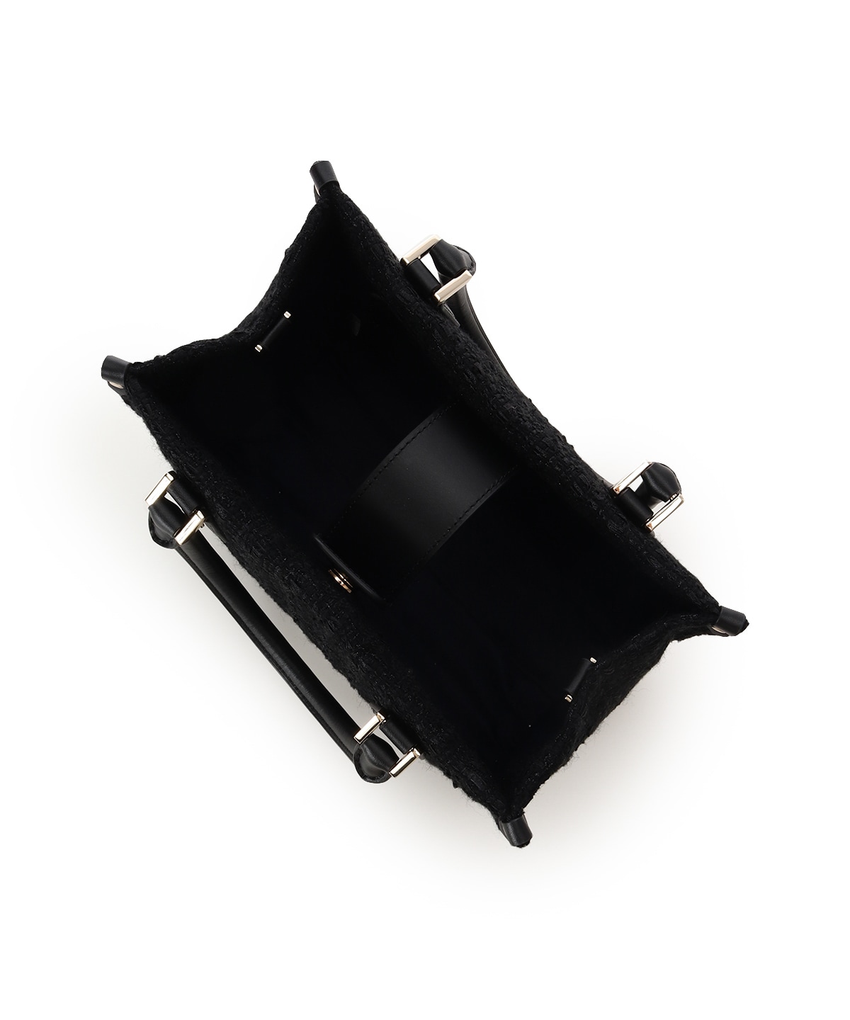 [Holiday Collection]ファンシーツイード スクエアハンドバッグ