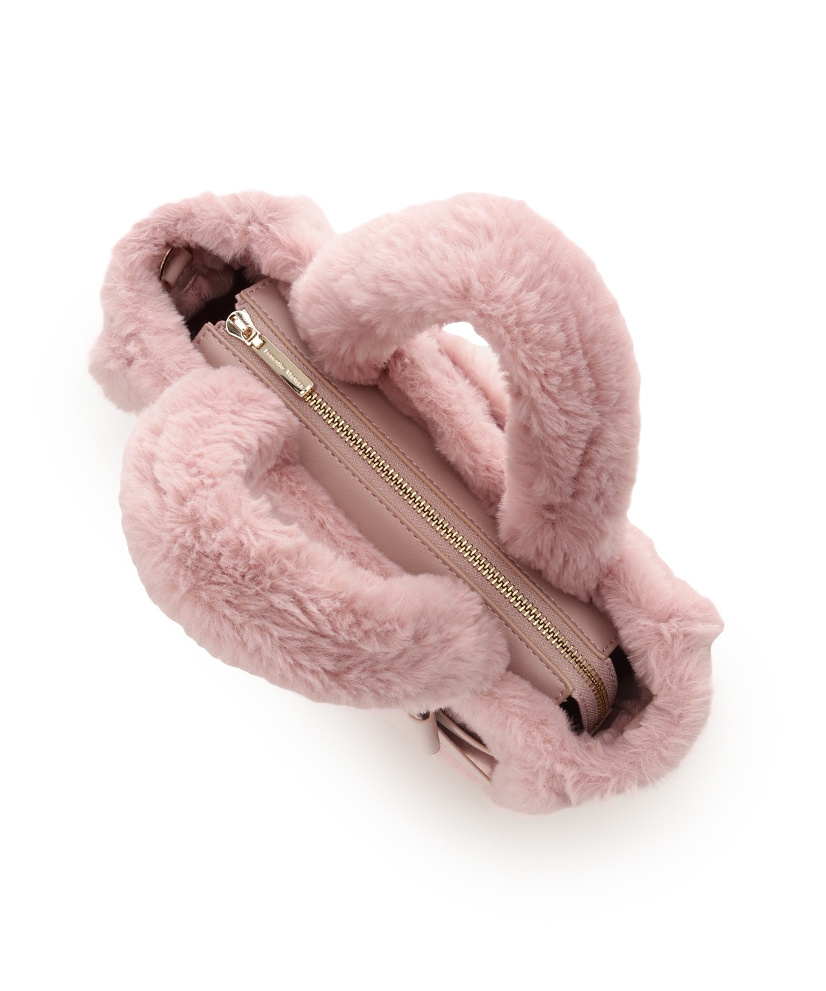 ワンポイントリボン ファーバッグ