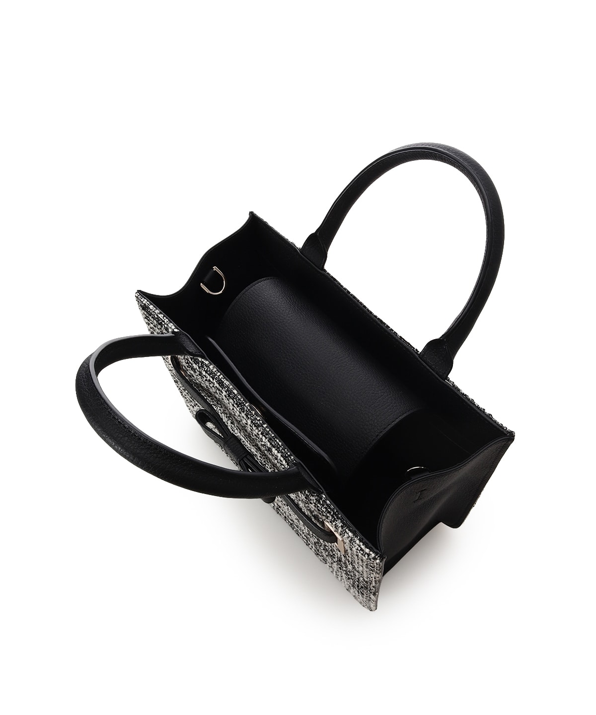 ループツイードデザイン エムシュシュⅢ トートバッグ(FREE ブラック