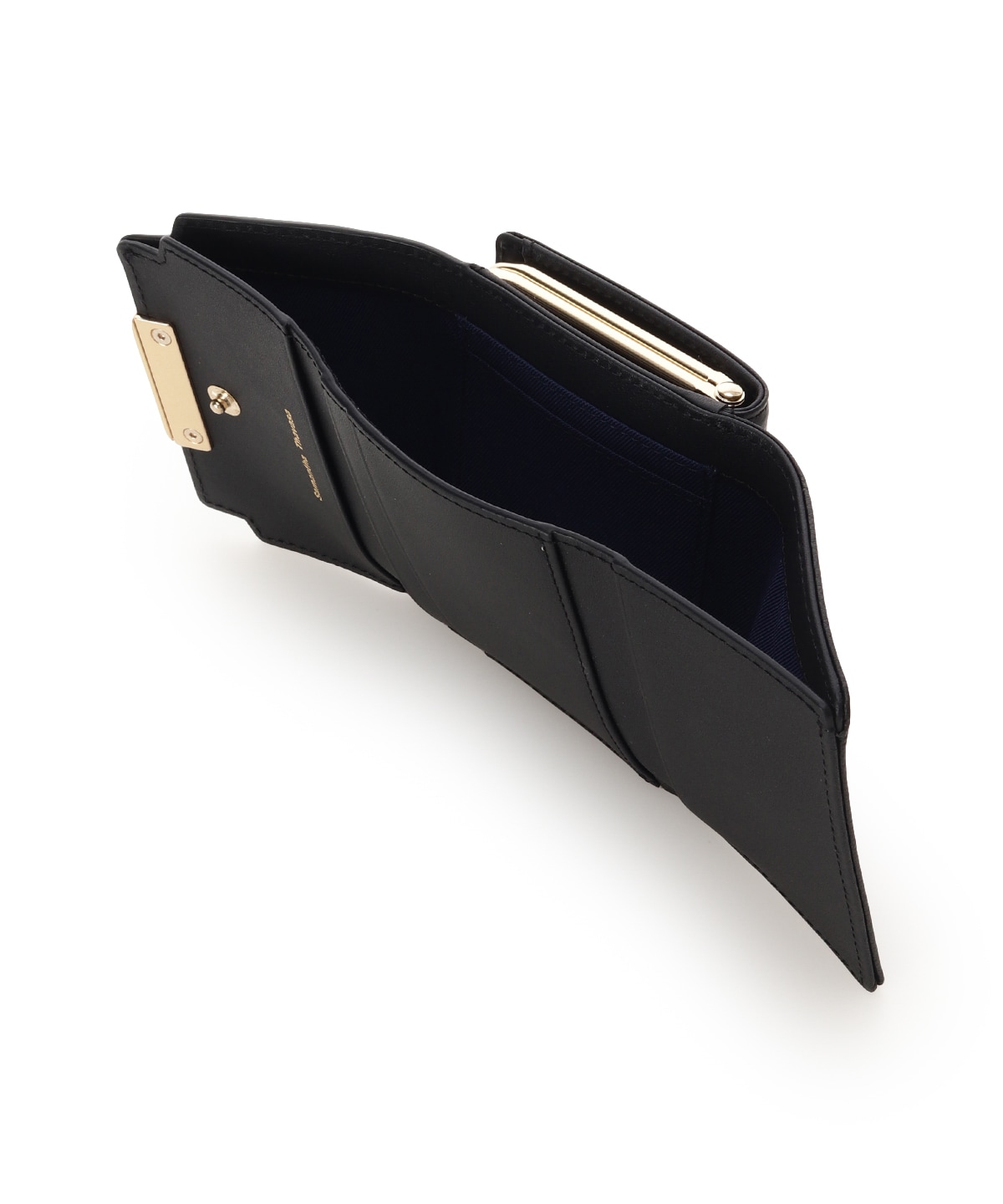 リボンモチーフ金具 口金折財布