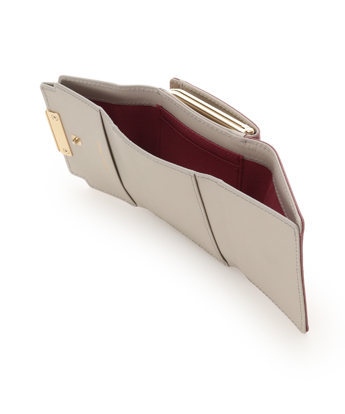 リボンモチーフ金具 口金折財布