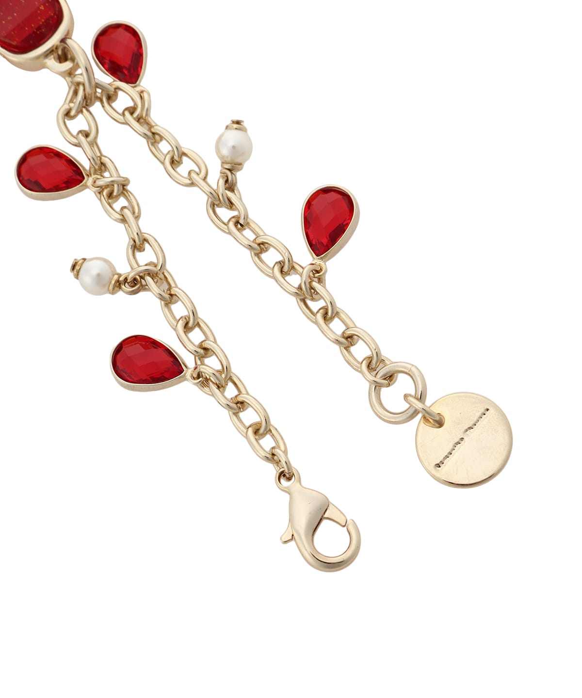 クリアラメフラワーバッグチャーム