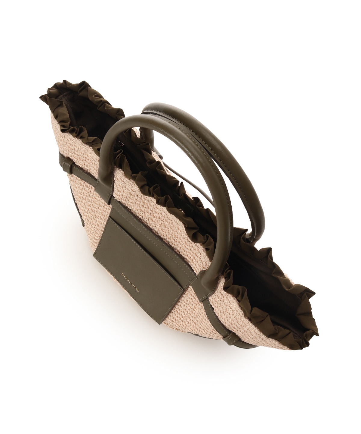 フロントポケットかごバッグ