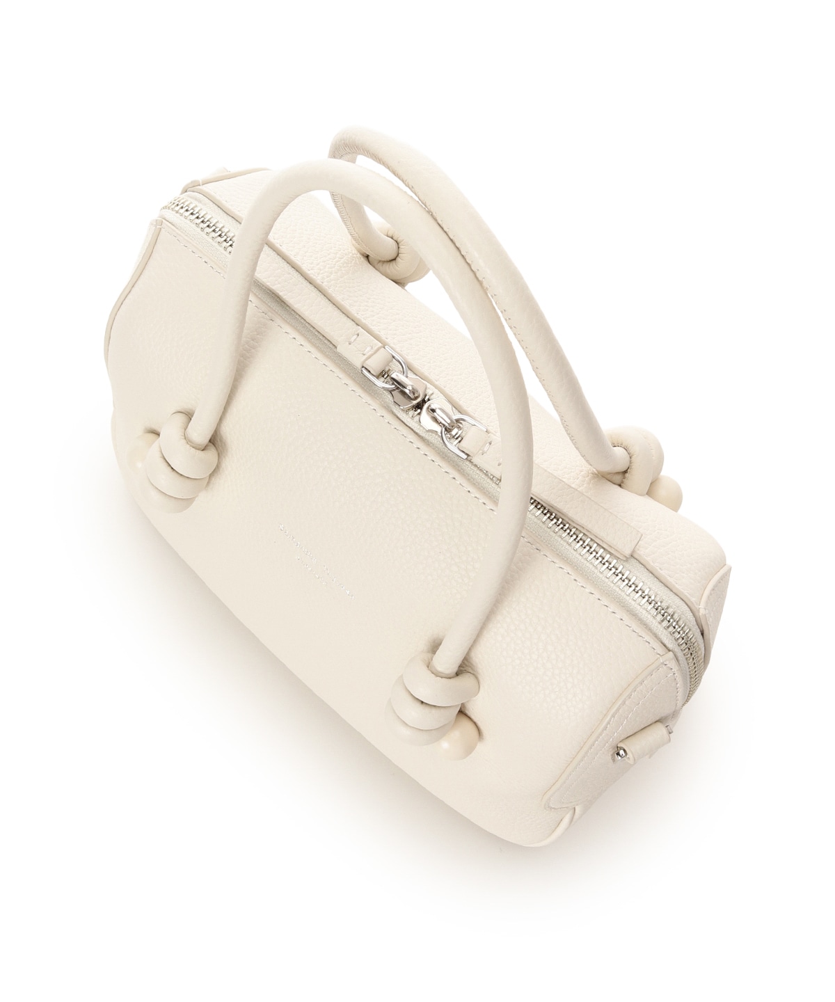 ノットデザインレザーハンドバッグ 大サイズ