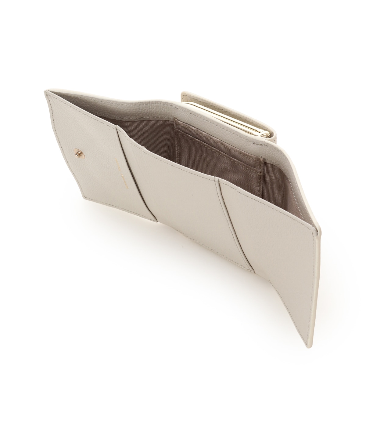 バイカラーリボンモチーフ口金折財布