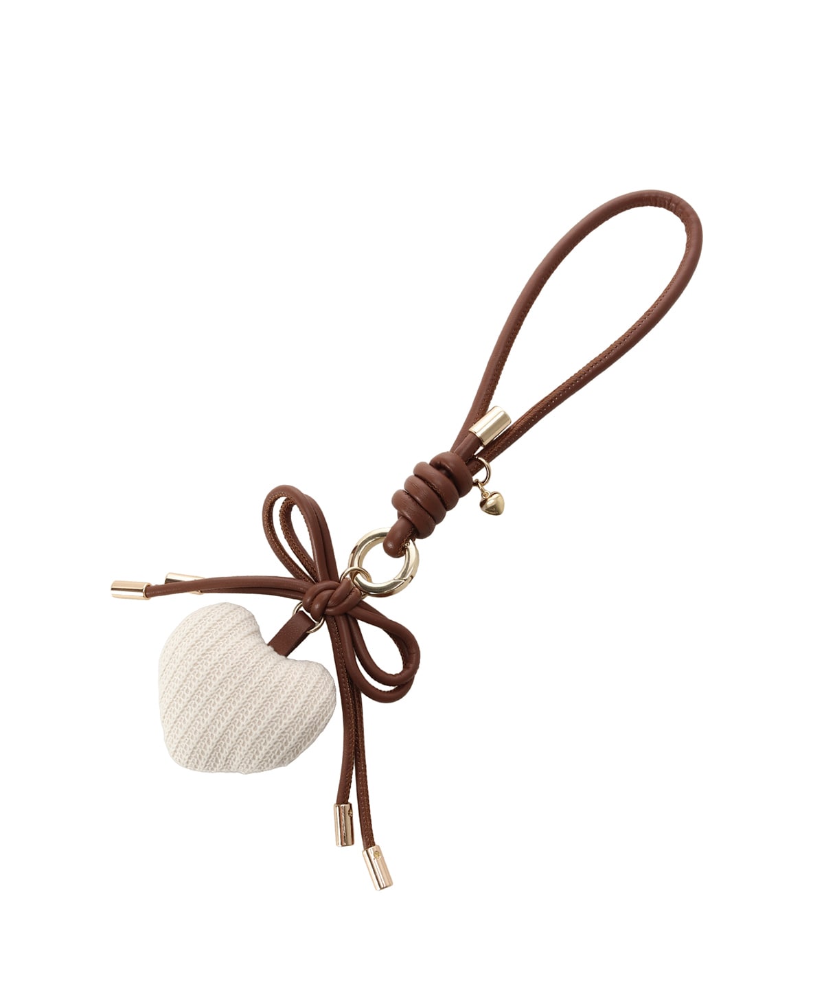 ハートモチーフリボンバッグチャーム