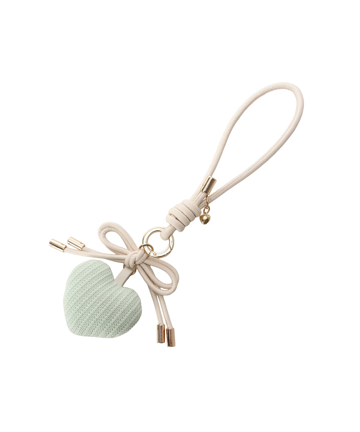 ハートモチーフリボンバッグチャーム