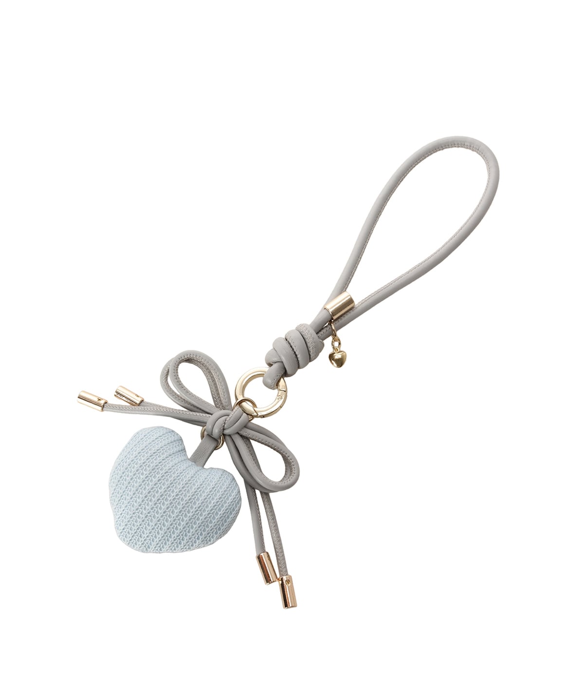 ハートモチーフリボンバッグチャーム