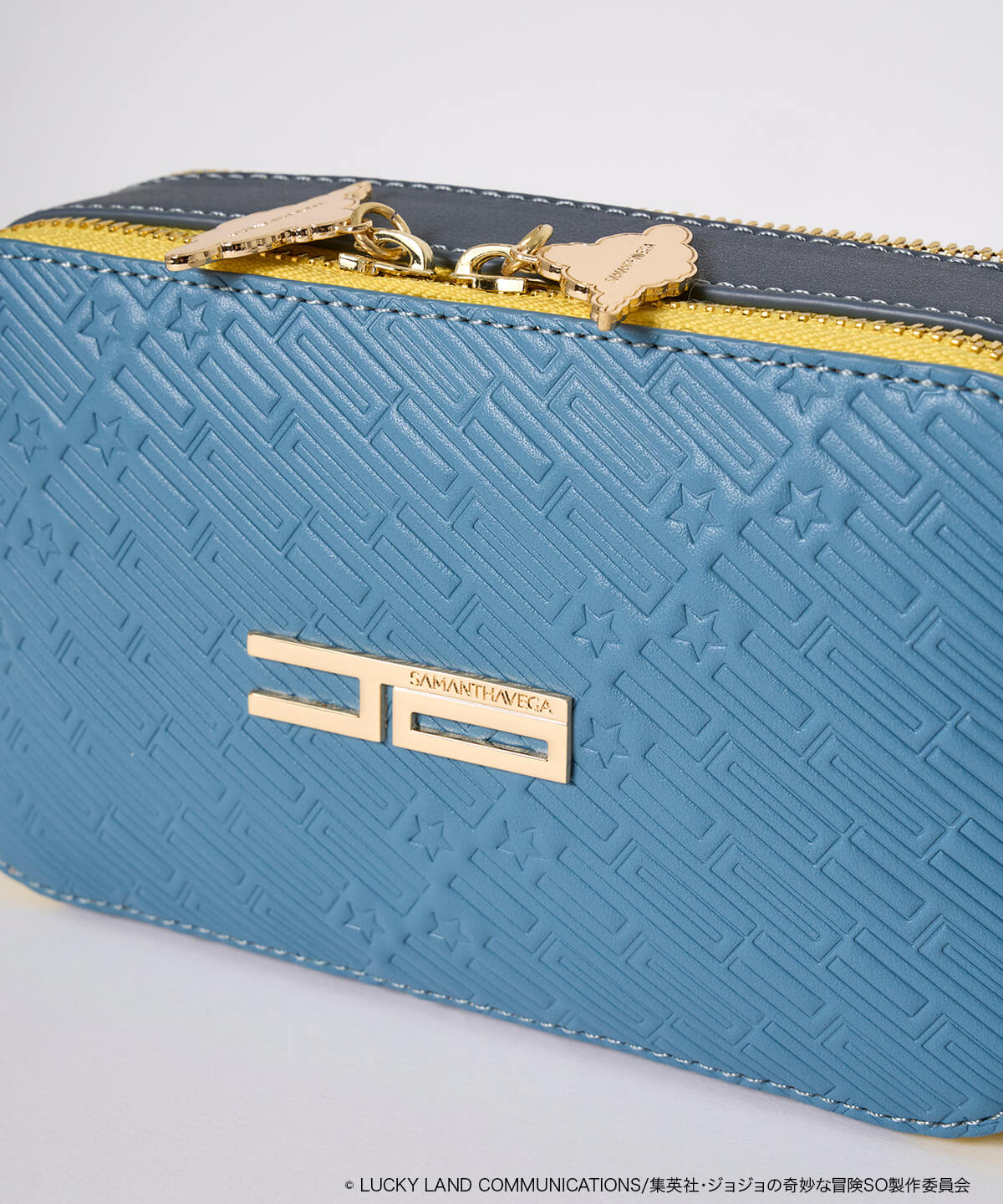 ジョジョの奇妙な冒険 ストーンオーシャン コラボショルダーバッグ ウェザー R Free ライトブルー Samanthavegaサマンサタバサ公式オンラインショップ