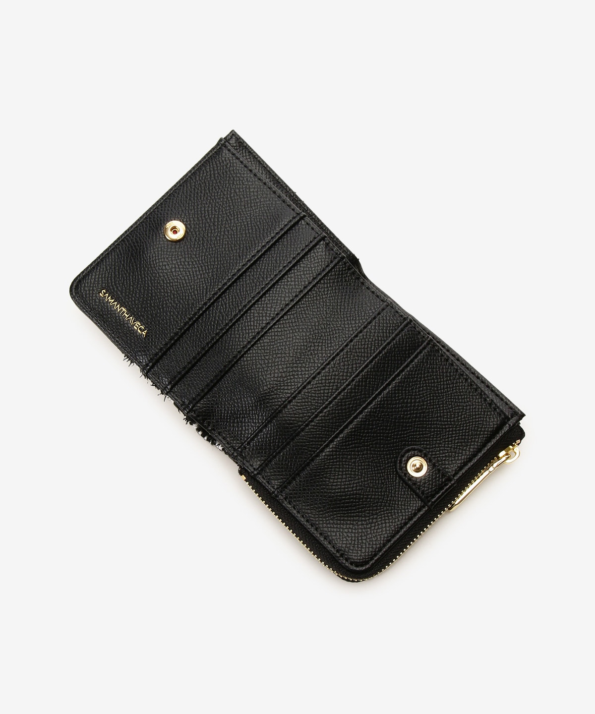 チェックハート型ミニマム財布