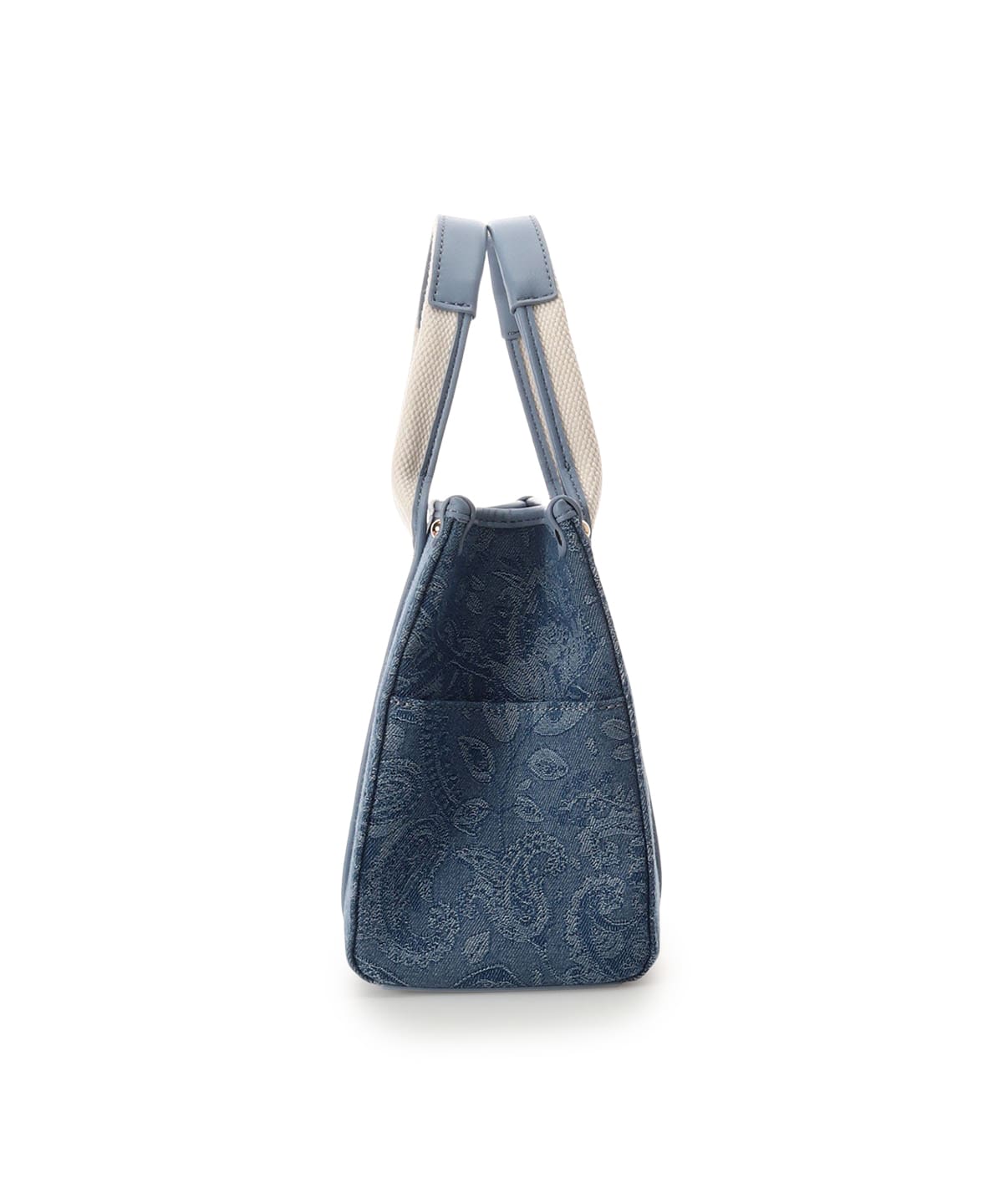 ロゴテープジャガード調トートバッグ（小）