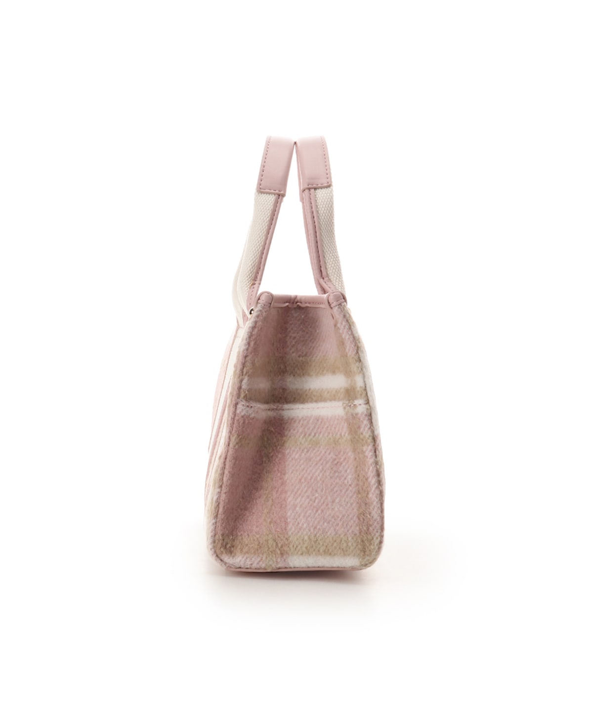 ロゴテープチェックハンドバッグ