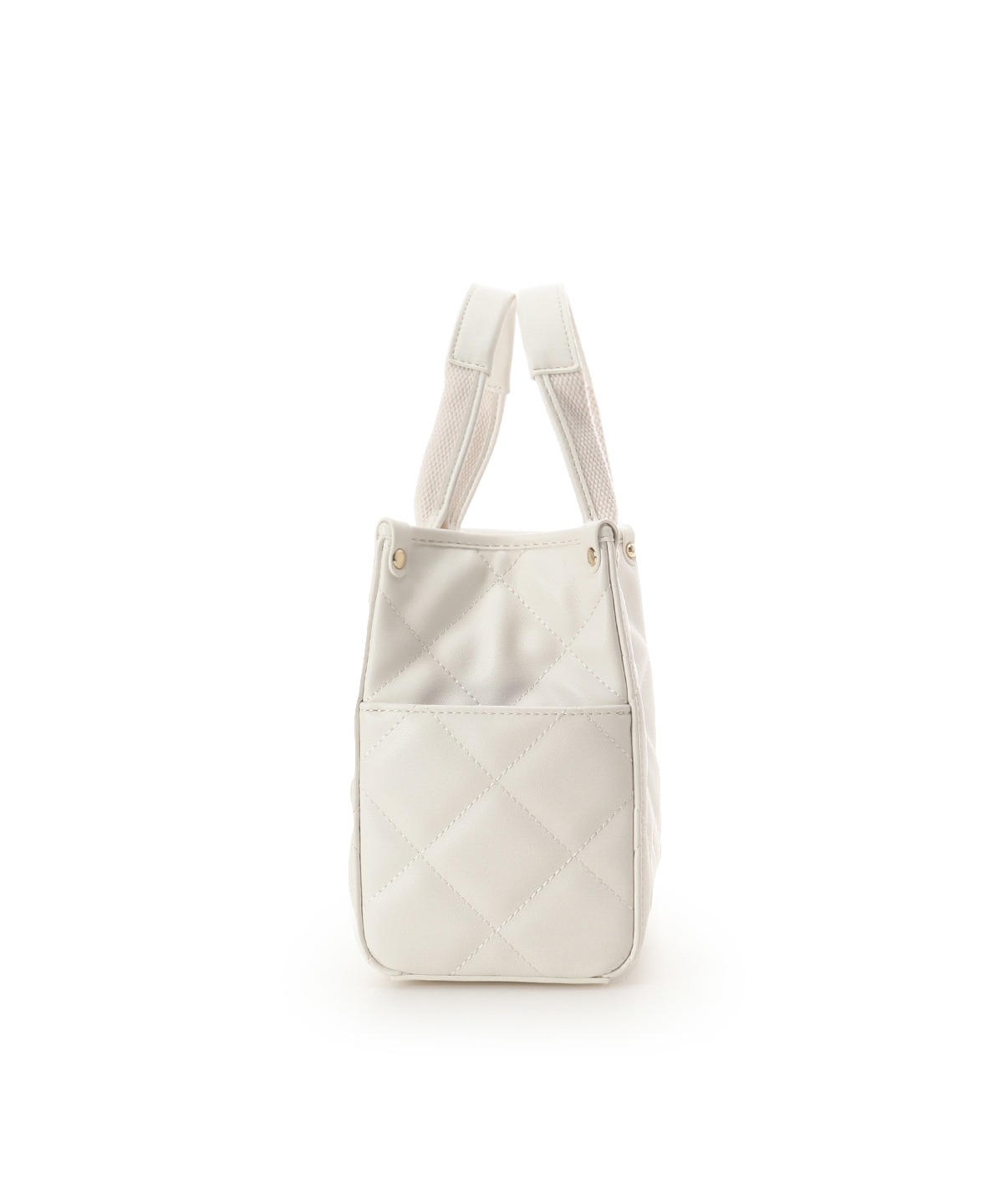 ロゴテープビジューハンドバッグ