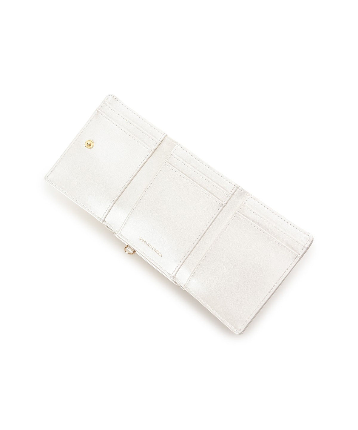 [Holiday Collection]パールカラージュエルリボン折財布