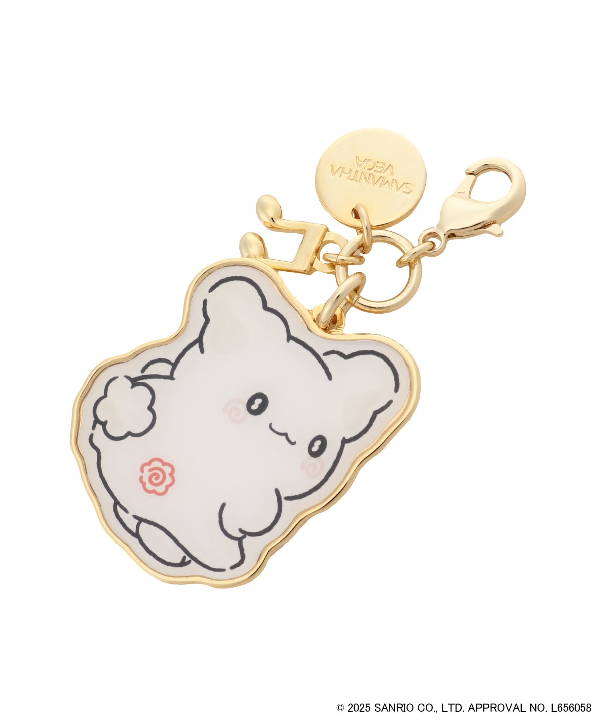 「はなまるおばけ」音符バッグチャーム