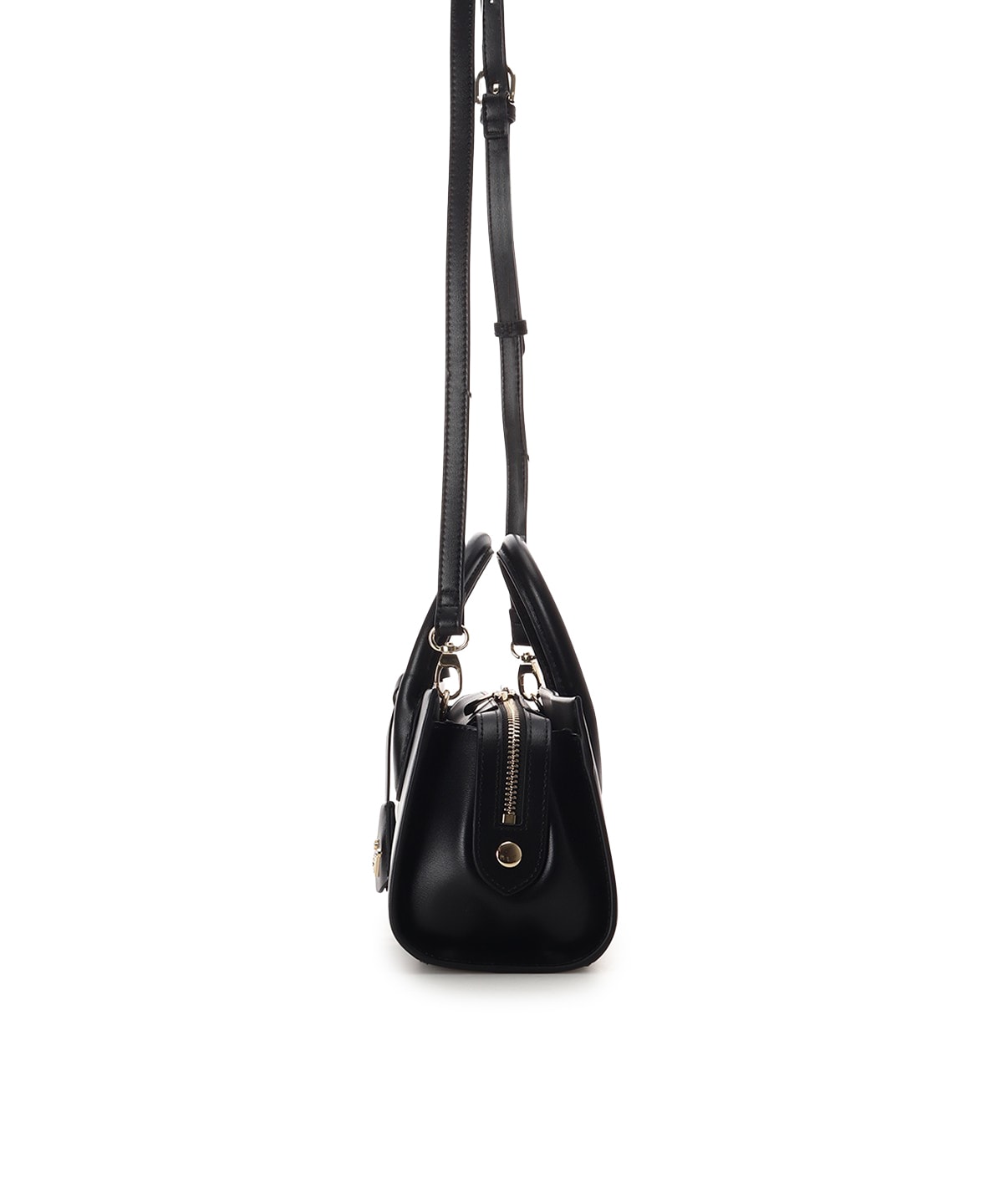 ロゴ金具ショルダーバッグ