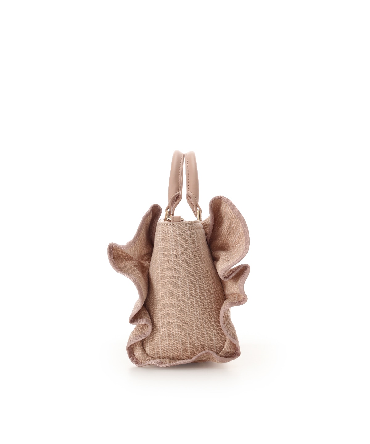 ラメフリルハンドバッグ