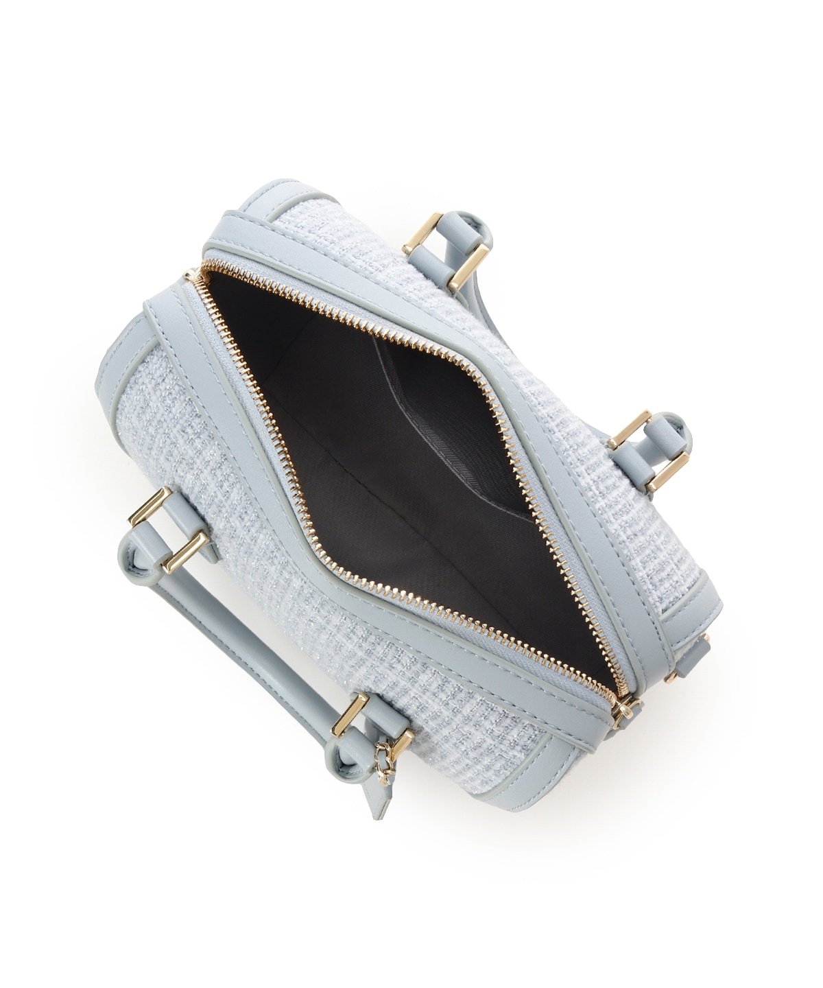 ツイード ボストンバッグ