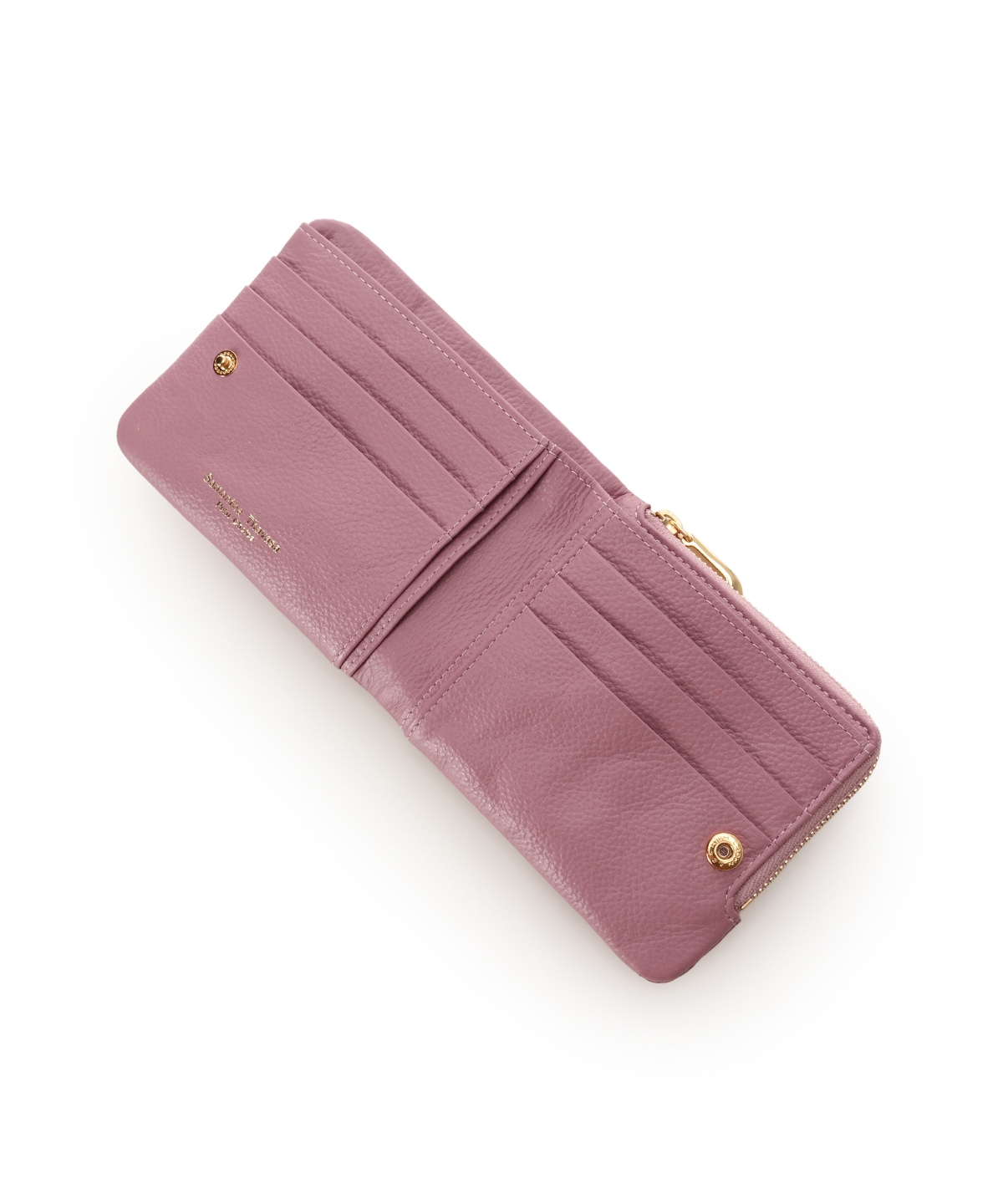 スクエアモチーフソフトレザー 折財布