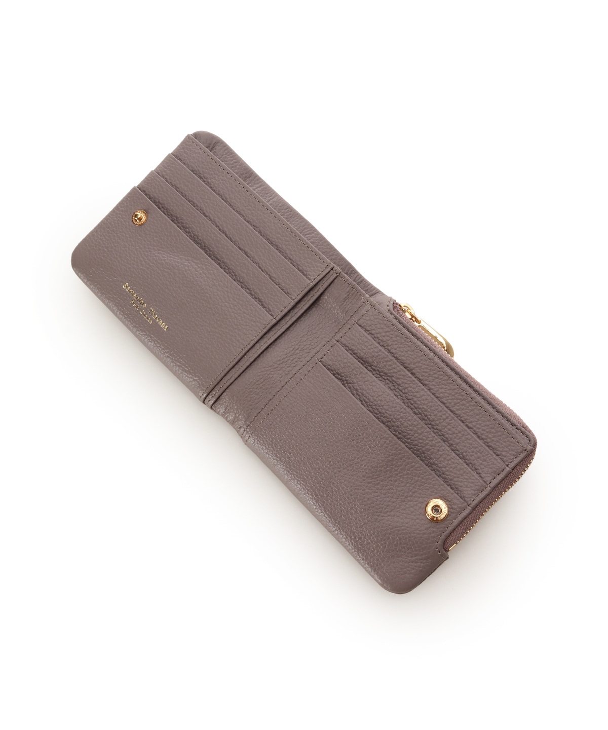 スクエアモチーフソフトレザー 折財布