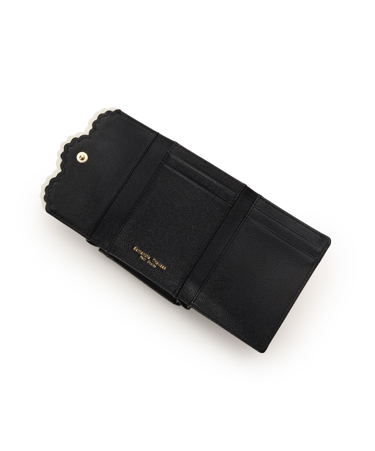 スカラップドット 折財布